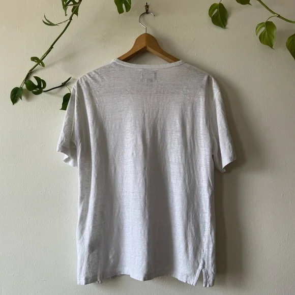 Todd Snyder White Short Sleeve Crew Neck Tee - Picture 5 of 5